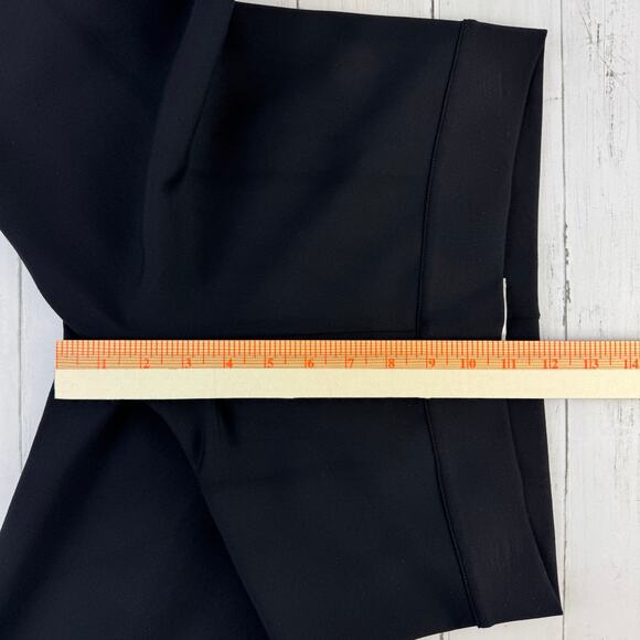 The Row Black Relma Stretch-Scuba Skinny Leggings Ankle Crop Pant Size Large - Picture 15 of 16